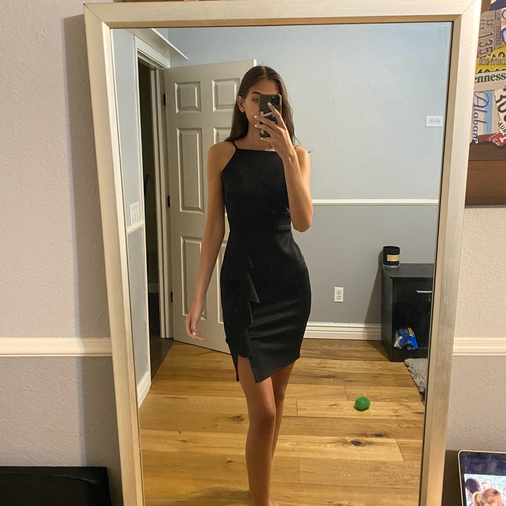 Black cocktail dress